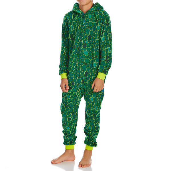 KOMAR Big Boys' Dinosaur Blanket Sleeper Pajamas