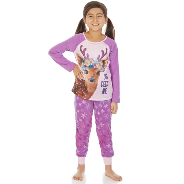 KOMAR Girls' Deer Me 4D Sleep Set, 2 Piece