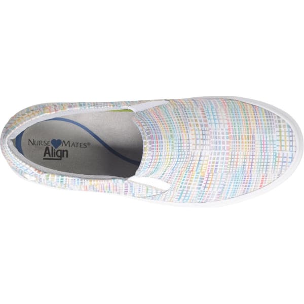 NURSE MATES Women's Align Faxon Slip-On Shoes, Rainbow Sherbet