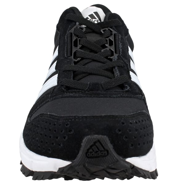 ADIDAS Men's Marathon 10 Trail Running Shoes, Black/White/White