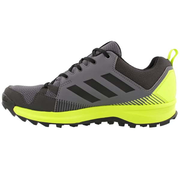 ADIDAS Men's Terrex Tracerocker Trail Running Shoes, Grey Four/Black/Semi Solar Yellow