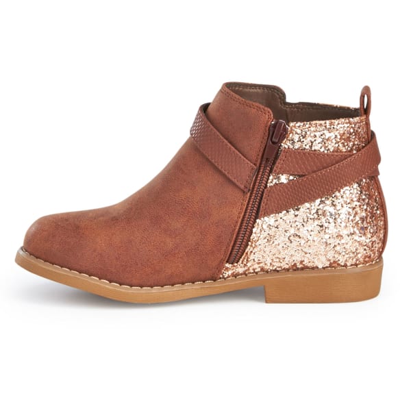 OLIVIA MILLER Girls' Glitter Ankle Boots