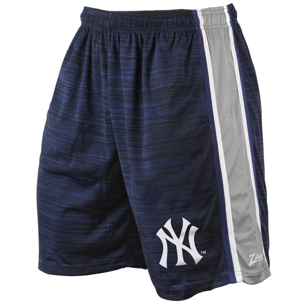 NEW YORK YANKEES Men's Space-Dye Side Stripe Synthetic Shorts