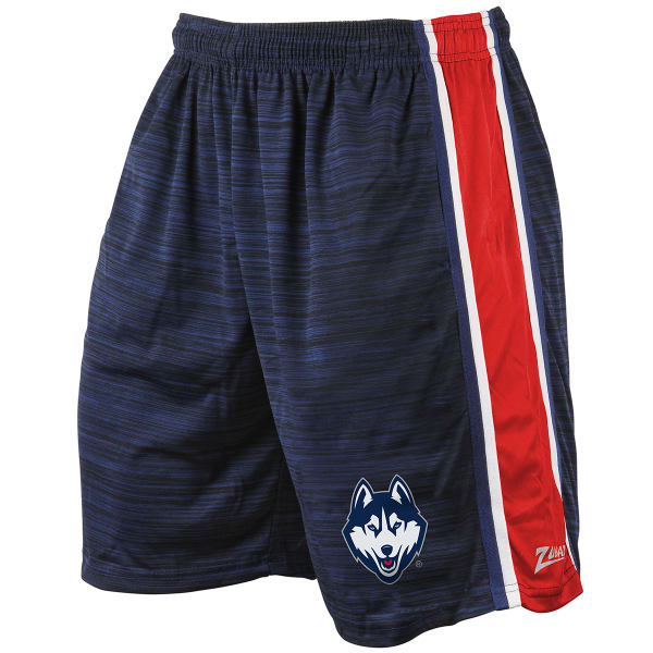UCONN Men's Space-Dye Side Stripe Synthetic Shorts