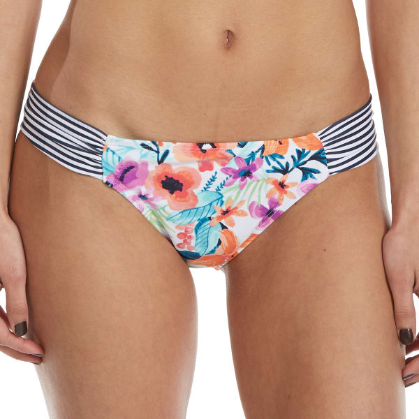 HOT WATER Juniors' Garden Soiree Soft Tab Bikini Bottoms