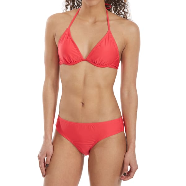 HOT WATER Juniors' Half-Wire Triangle Bikini Top