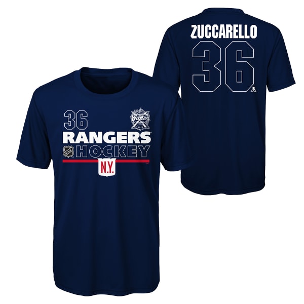 NEW YORK RANGERS Big Boys' 2018 Winter Classic Locker Room Authentic Mats Zuccarello #36 Short-Sleeve Tee