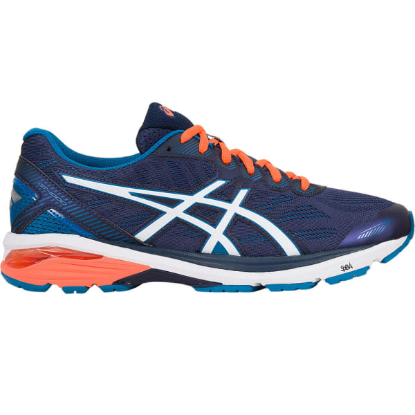 ASICS Men's GT-1000 5 Running Shoes, Navy/Orange