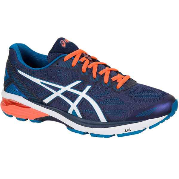 ASICS Men's GT-1000 5 Running Shoes, Navy/Orange