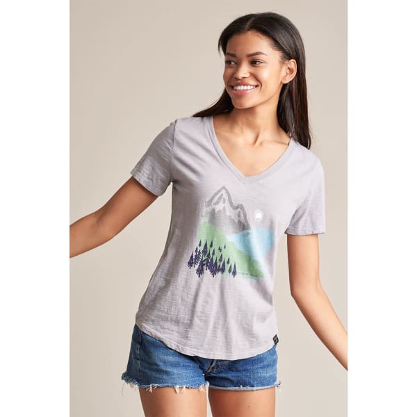 UNITED BY BLUE Women's Mountain Ink V-Neck Tee