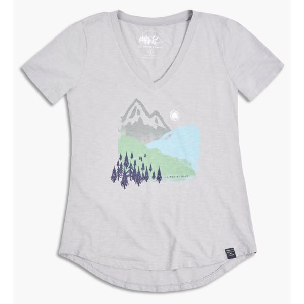 UNITED BY BLUE Women's Mountain Ink V-Neck Tee