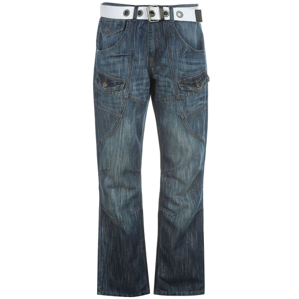 NO FEAR Men's Belted Cargo Jeans