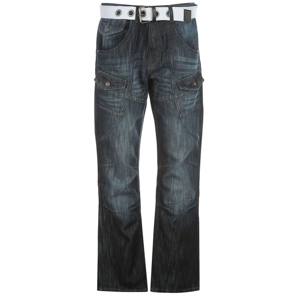 NO FEAR Men's Belted Cargo Jeans