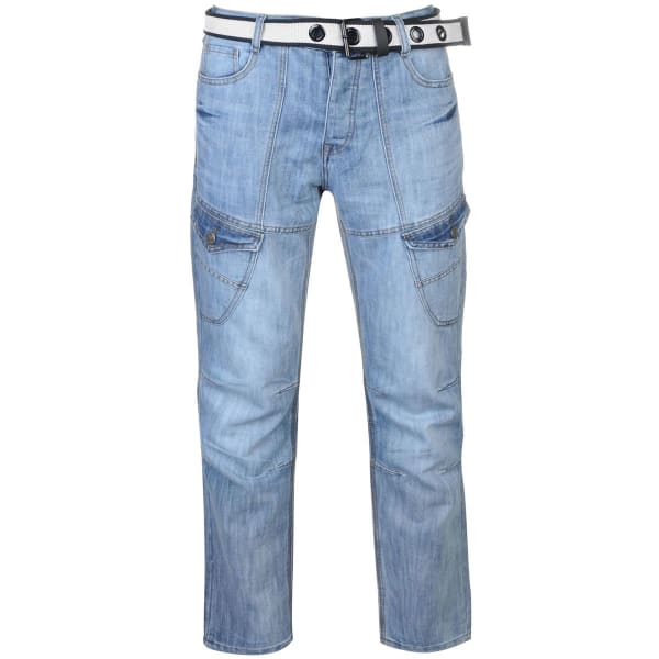 NO FEAR Men's Belted Cargo Jeans