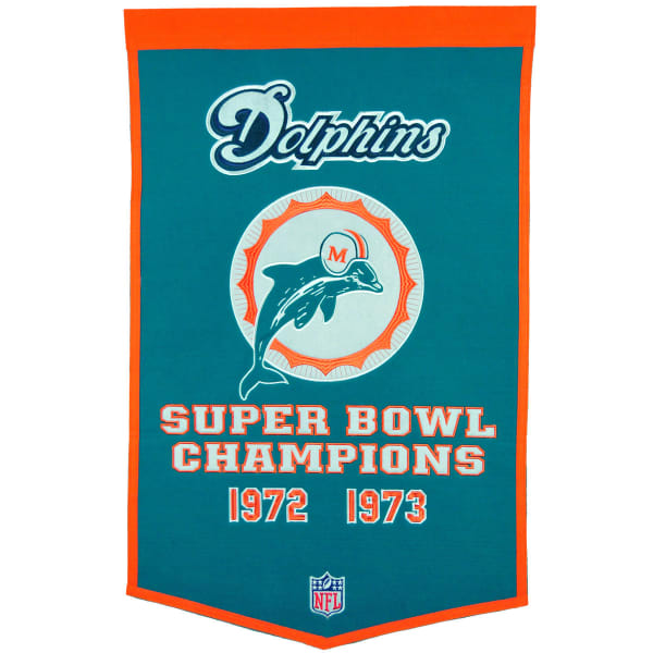 MIAMI DOLPHINS Super Bowl Champions Dynasty Banner