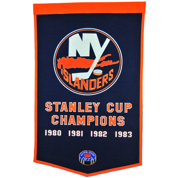 NEW YORK ISLANDERS Stanley Cup Champions Dynasty Banner