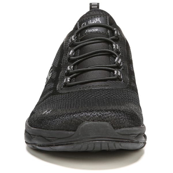 RYKA Women's Fierce Walking Shoes, Triple Black