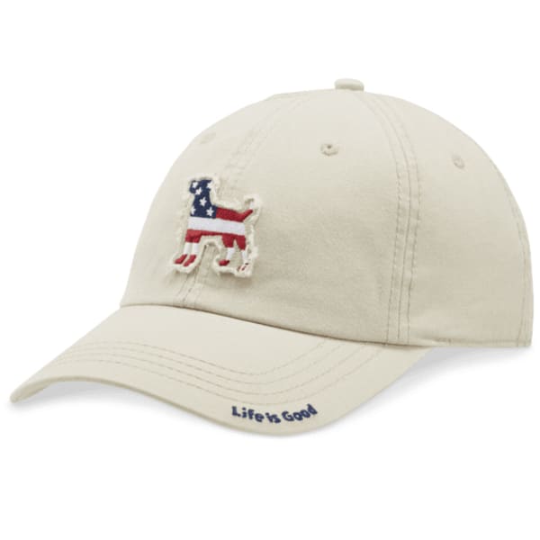 LIFE IS GOOD Men's Dog Flag Tattered Chill Cap