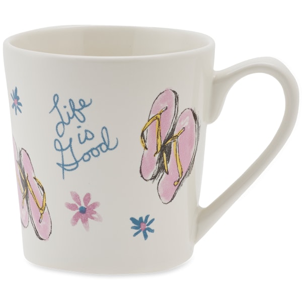 LIFE IS GOOD Flip Flop Toss Everyday Mug