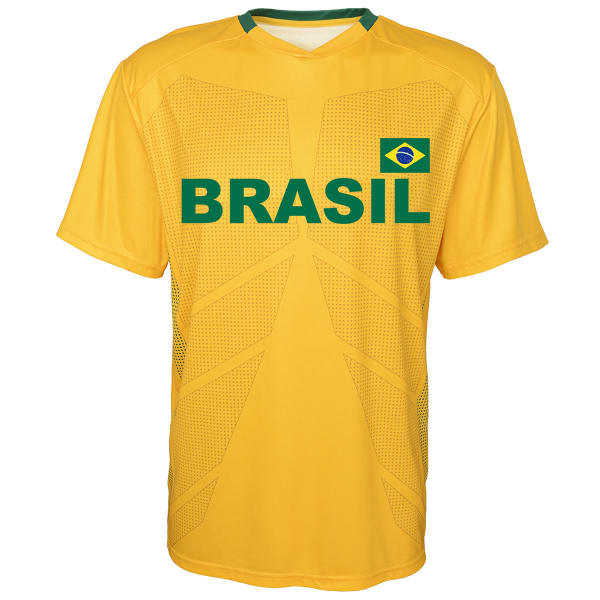 OUTERSTUFF Men's Brazil Short-Sleeve Jersey Tee