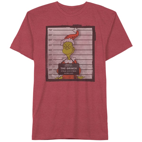 HYBRID Guys' The Grinch Short-Sleeve Christmas Tee