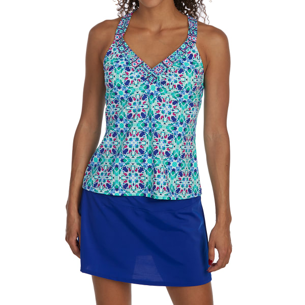 JANTZEN Women's Geo V-Neck Tankini Set - Bob’s Stores