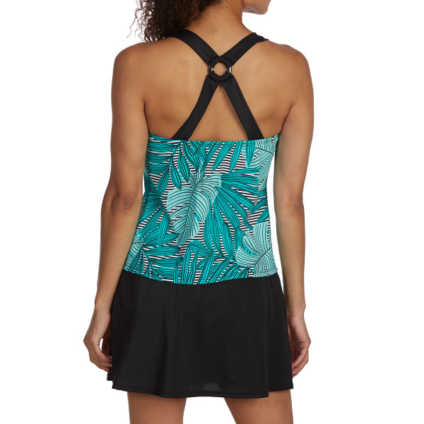 JANTZEN Women's Tropical V-Neck Tankini Set