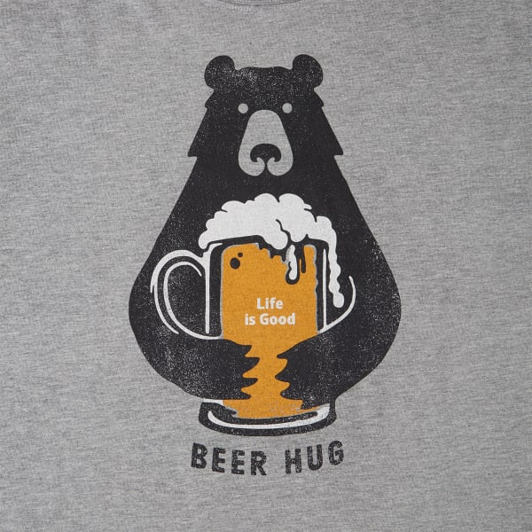 LIFE IS GOOD Men's Beer Hug Crusher Short-Sleeve Tee