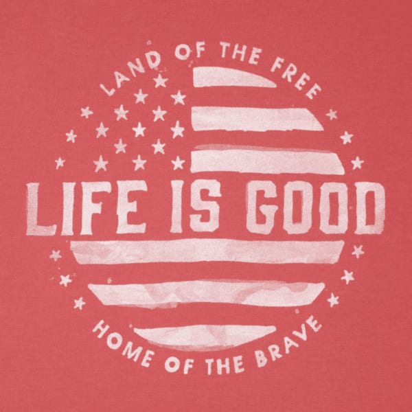 LIFE IS GOOD Men's Classic Circle Flag Crusher Tee