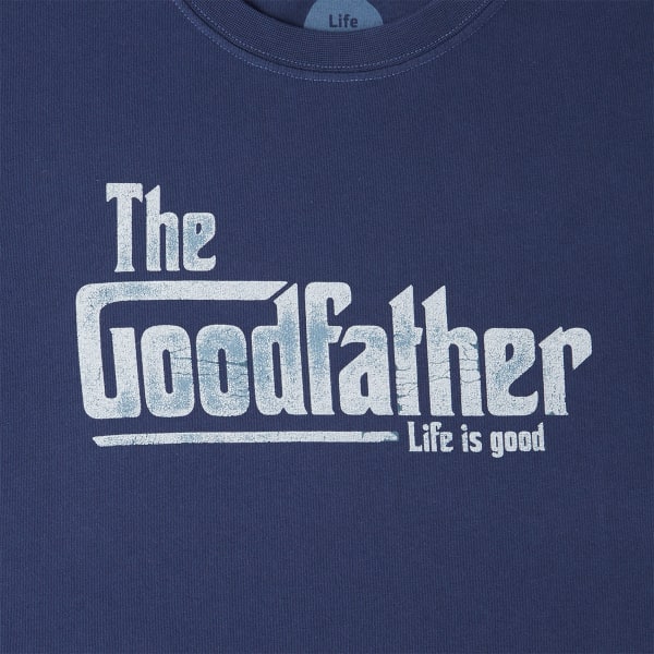 LIFE IS GOOD Men's The Goodfather Crusher Short-Sleeve Tee