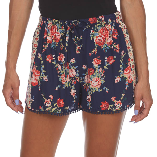 ANGIE Juniors' Dolphin Trim Shorts