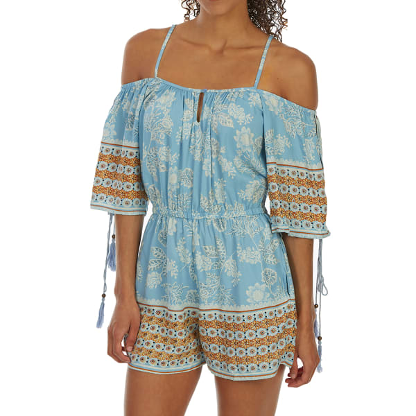 ANGIE Juniors' Off-Shoulder Romper - Bob’s Stores