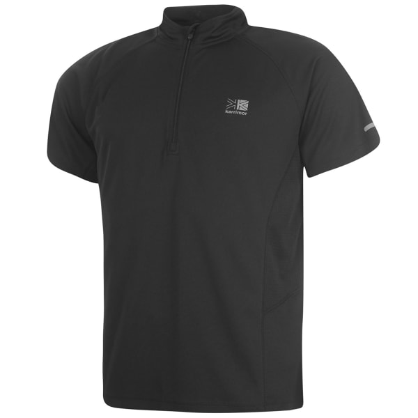 KARRIMOR Men's 1/4 Zip Short-Sleeve Tee