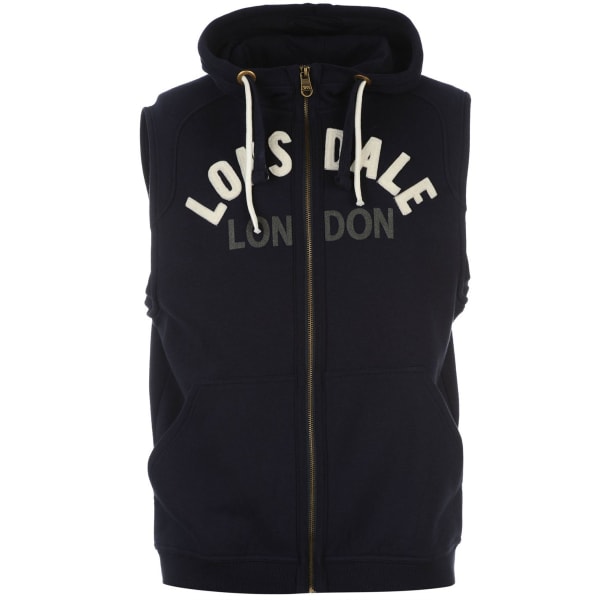 LONSDALE Men's Box Sleeveless Zip-Up Hoodie