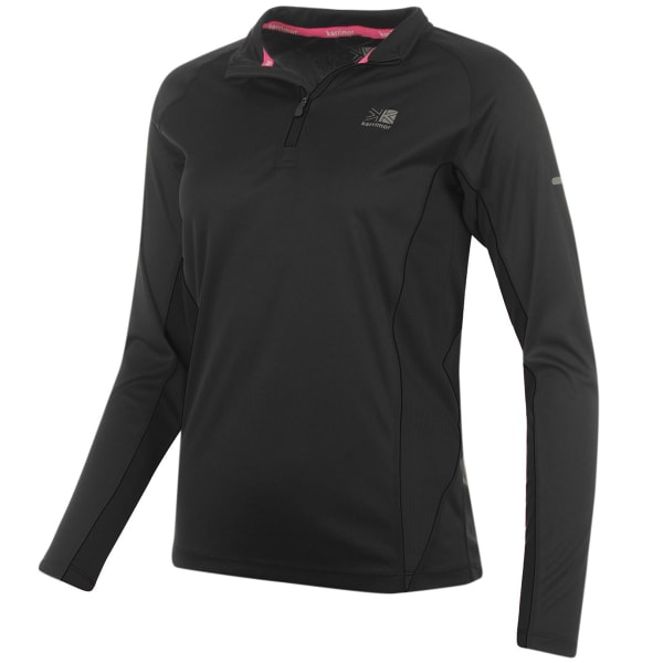 KARRIMOR Women's 1/4 Zip Long-Sleeve Top