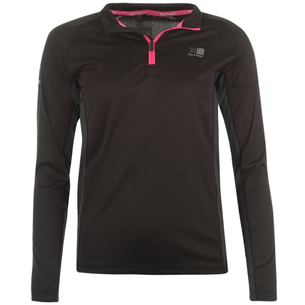 KARRIMOR Women's 1/4 Zip Long-Sleeve Top