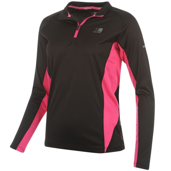 KARRIMOR Women's 1/4 Zip Long-Sleeve Top