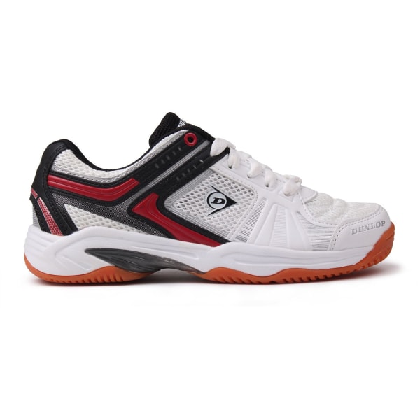 DUNLOP Boys' Indoor Court Squash Sneakers, White/Red