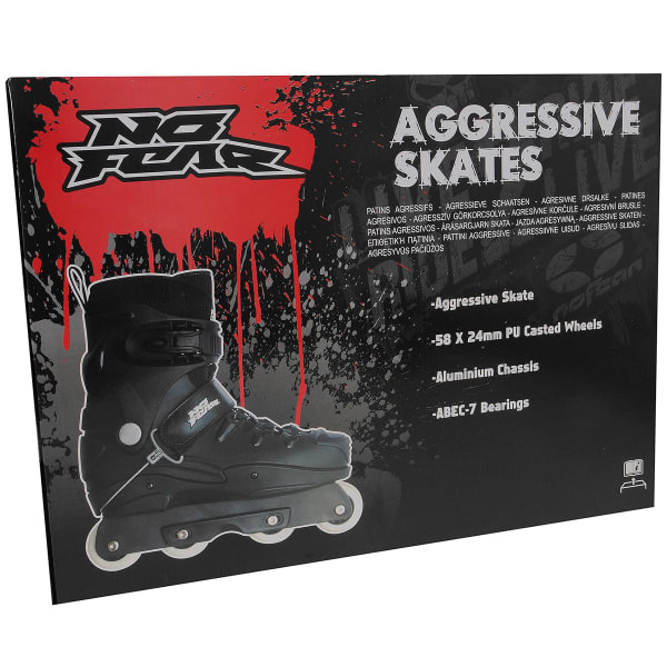 NO FEAR Men's Aggressive Rollerblades