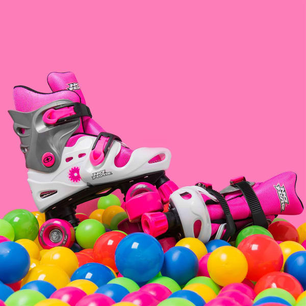 NO FEAR Girls' Quad Roller Skates