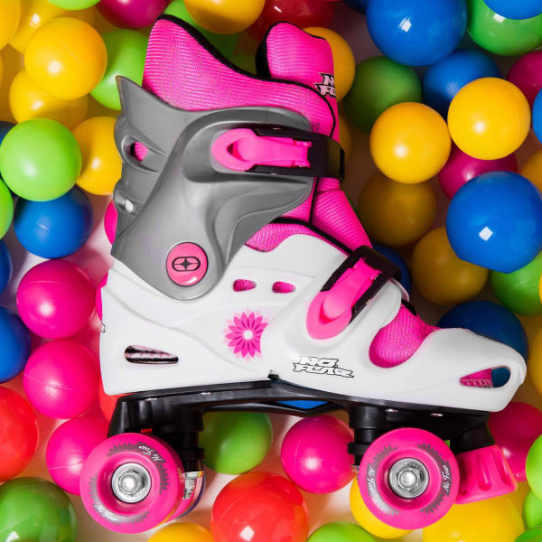 NO FEAR Girls' Quad Roller Skates