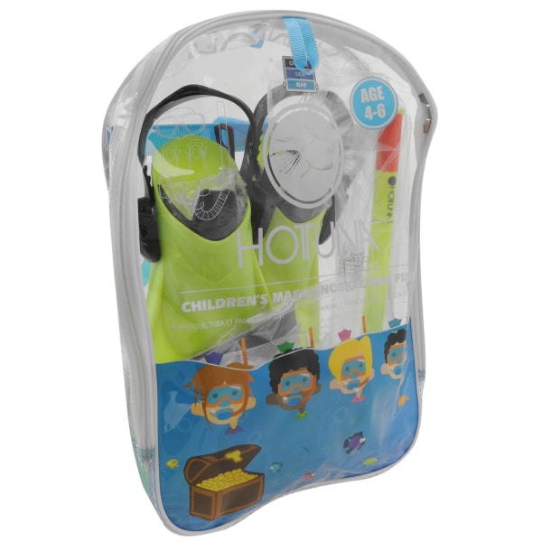 HOT TUNA Kids' Snorkel, Fin, and Mask Set