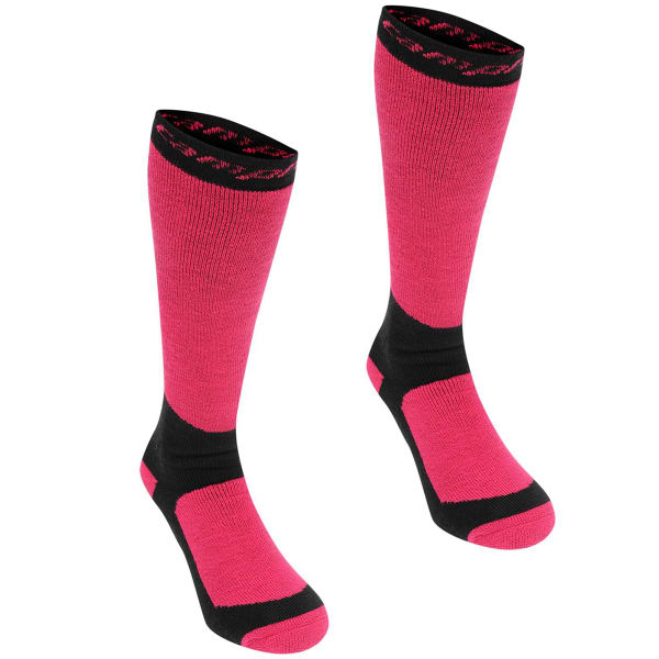 CAMPRI Women's Snow Socks, 2-Pack