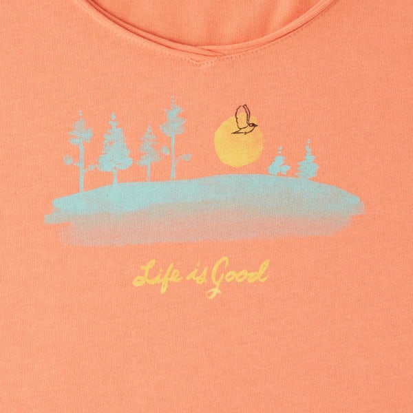 LIFE IS GOOD Women's Free Bird Landscape Smooth Tee