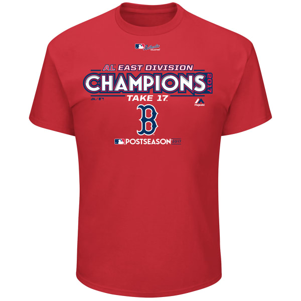 BOSTON RED SOX Men's 2017 AL East Division Champions Locker Room Short-Sleeve Tee