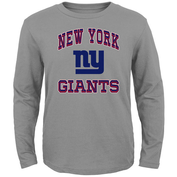 NEW YORK GIANTS Big Boys' Gridiron Hero Long-Sleeve Tee