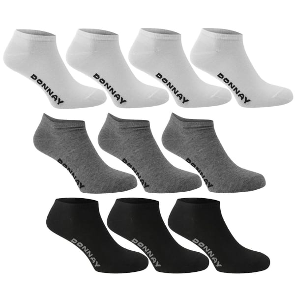 DONNAY Kids' Sneaker Socks, 10-Pack