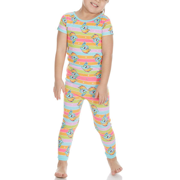 AME Little Girls' 4-Piece My Little Pony Short-Sleeve Sleep Set