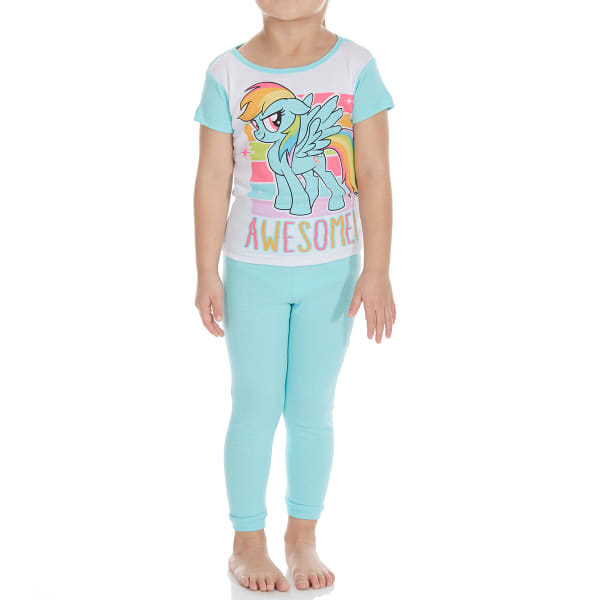 AME Little Girls' 4-Piece My Little Pony Short-Sleeve Sleep Set