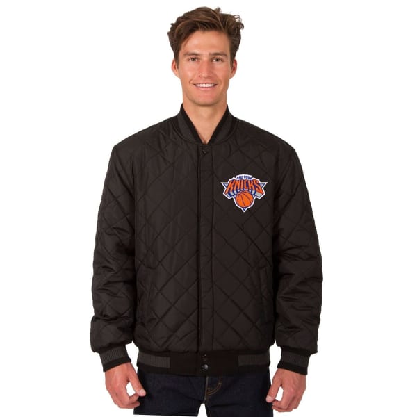 NEW YORK KNICKS Men's Reversible Wool and Leather Jacket